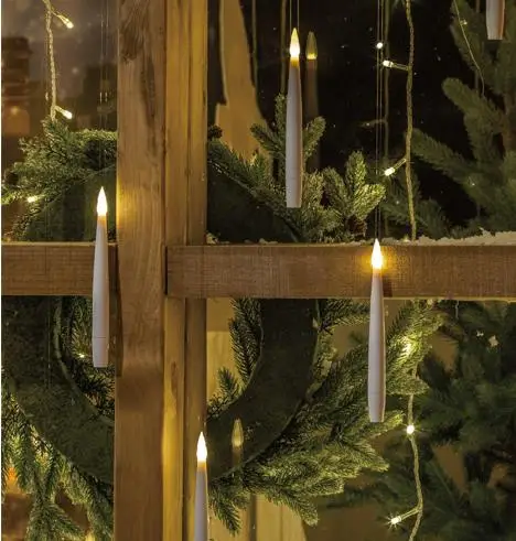 Kanlong S/10 battery operated floating LED electronic candles with remote control for home decoration holiday Christmas lights