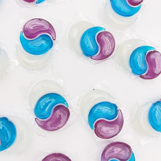 Wholesale Laundry Detergent OEM 3in1 Clothes Washing Apparel Pods Liquid Soap