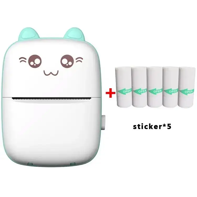 Inkless thermal printer Handheld Card Sticker Mobile Phone BT wireless Portable Thermal Printer