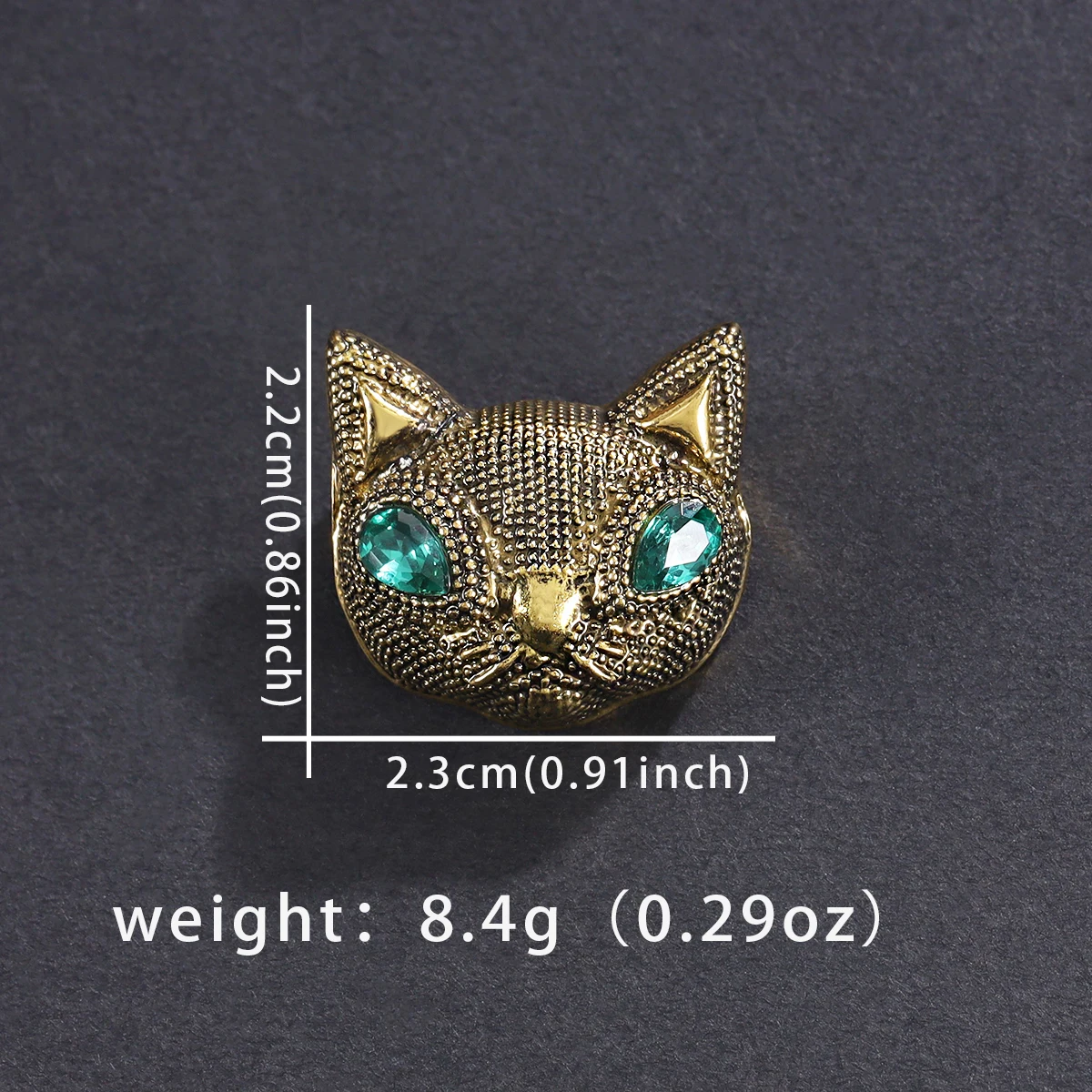 Weiman Jewelry Factory Outlet Pins and Brooches Customized Retail Wholesale XD824117 Cat Head