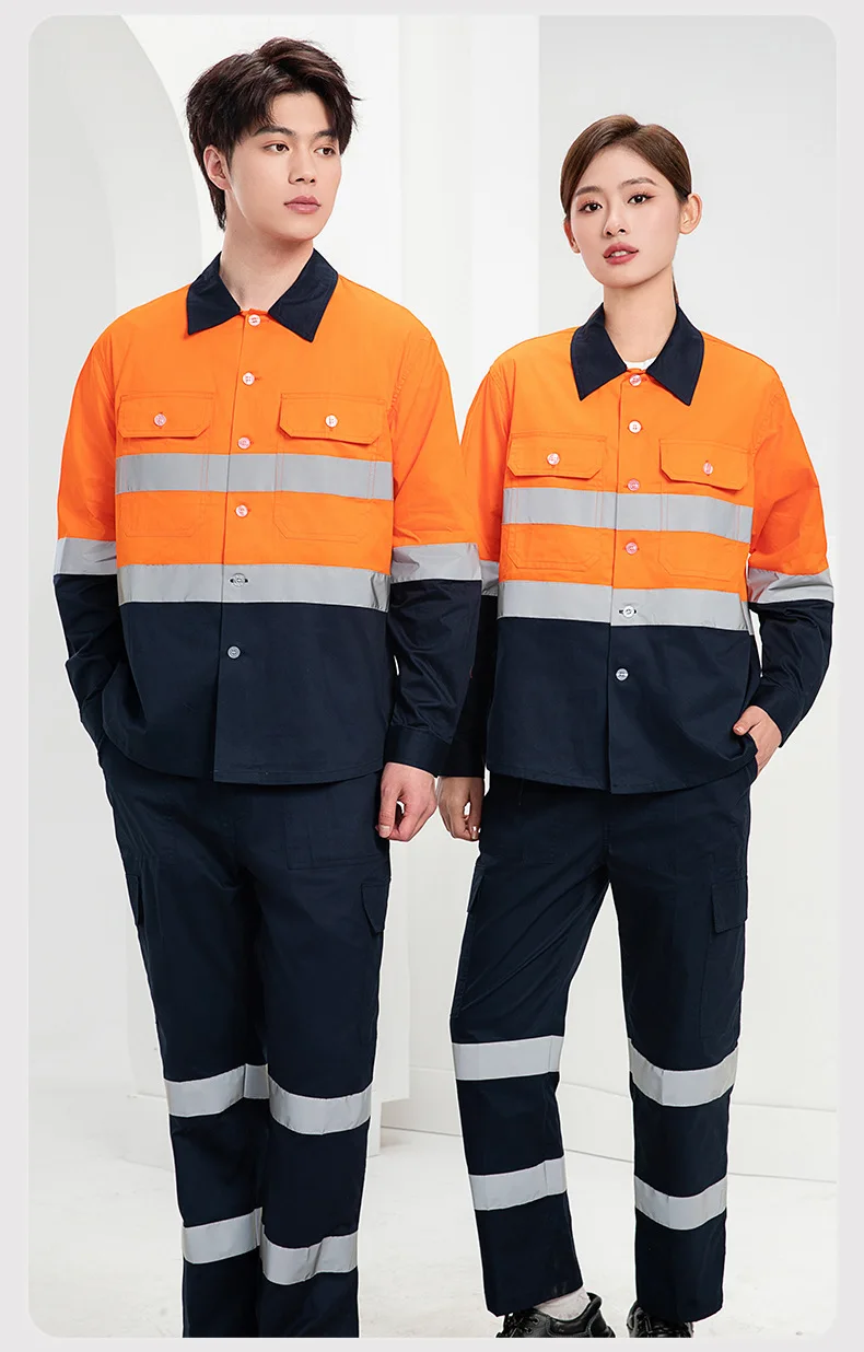 Oil Gas PPE CVC Workwear Uniform Welding Suit Work Wear Coverall Work Clothes