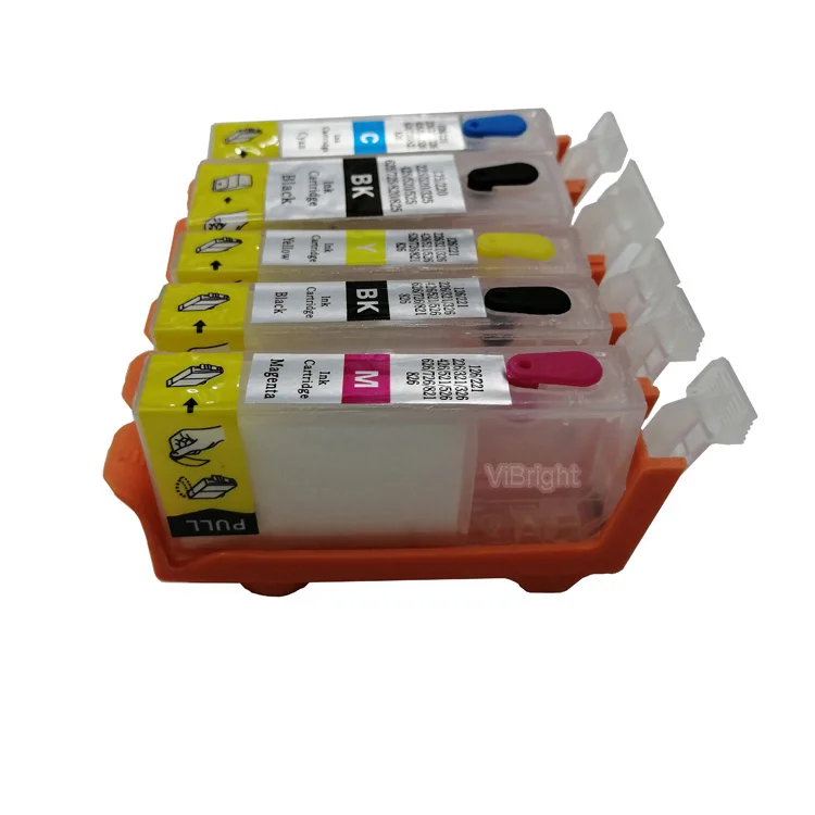 PGI520/521Refillable Ink Cartridge With Chip For Canon iP3600/iP4600/MP540/MP620/MP630/MP980/ MX860/MX870  empty ink cartridge