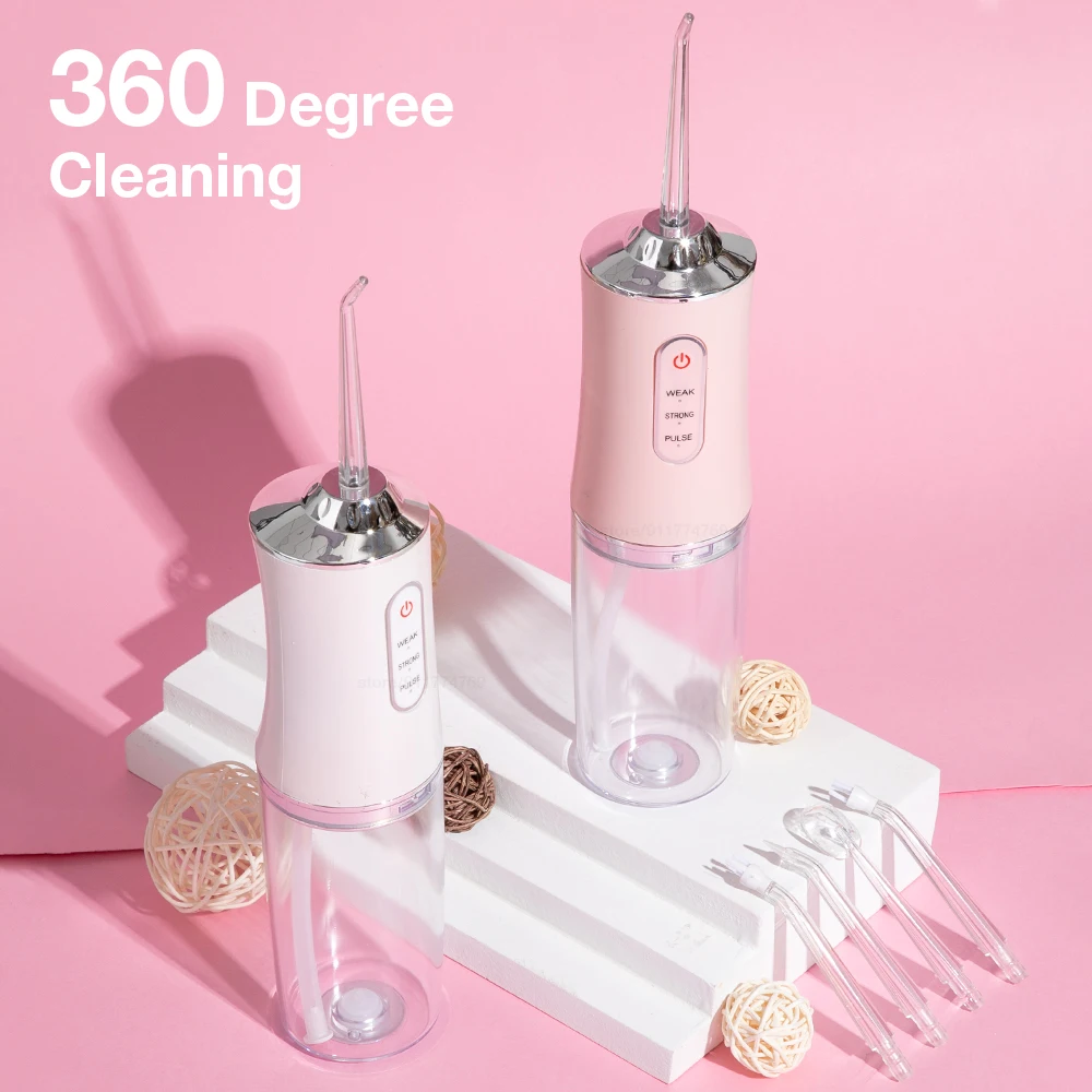 Portable Oral Irrigator Cordless tooth cleaner electric dental cleaning device household water jet flosser oral plaque cleaner