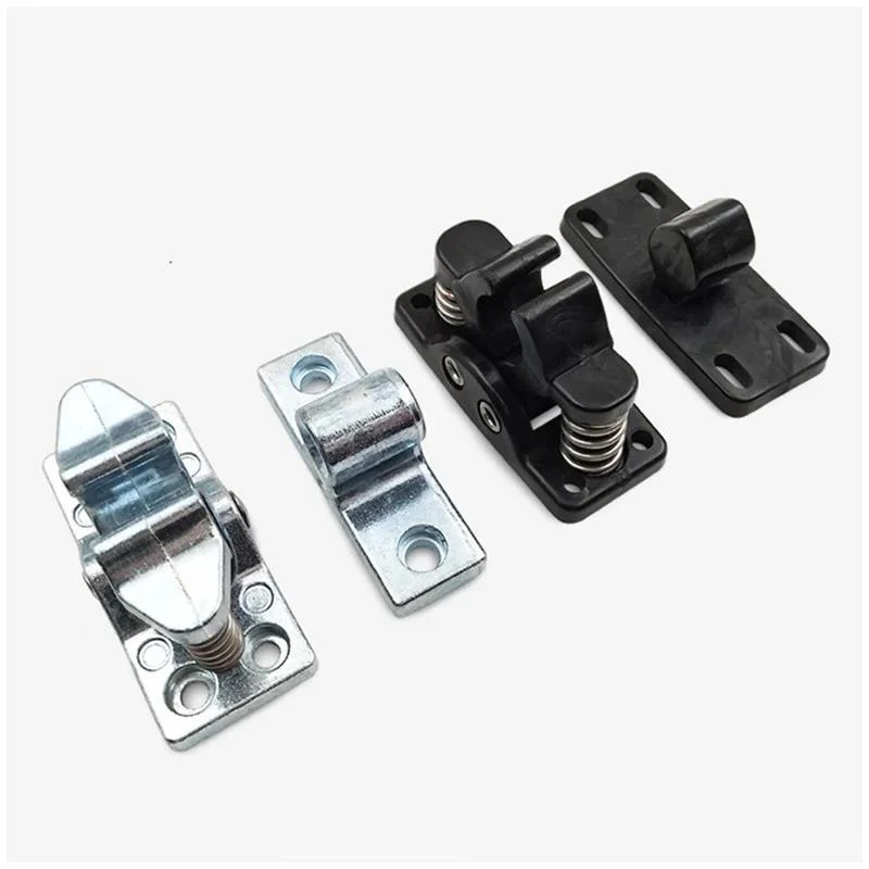 Silver Latch Rectangle Snap Hardware Cabinet Closet Furniture Door