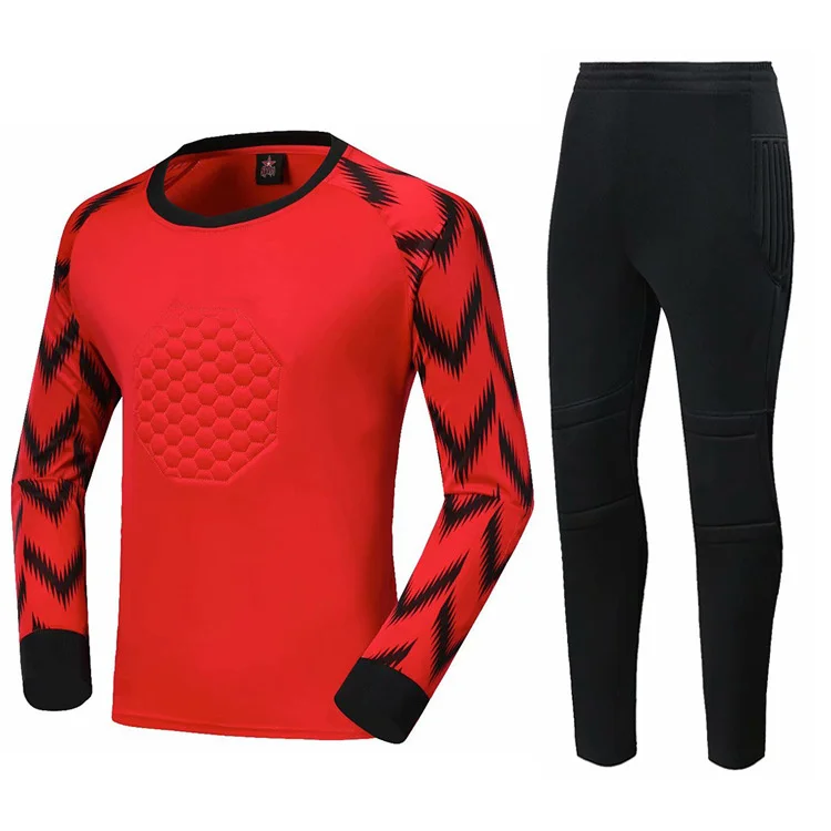 Custom Printing Goal keeper Soccer Training Set Design Long Sleeve Goalkeeper Goalkeeper Jersey