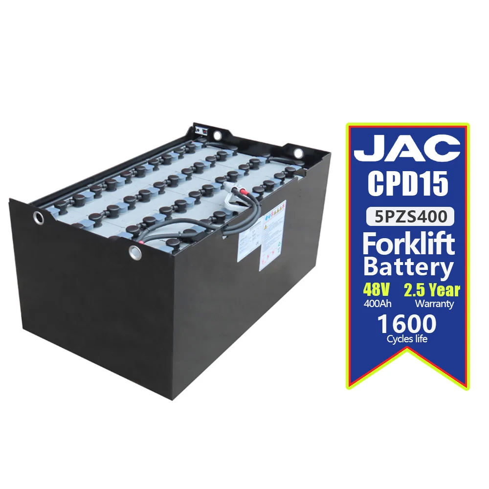 5 PZS 400 JAC CPD15 Аккумулятор для вилочного погрузчика 48V 400Ah электрического
