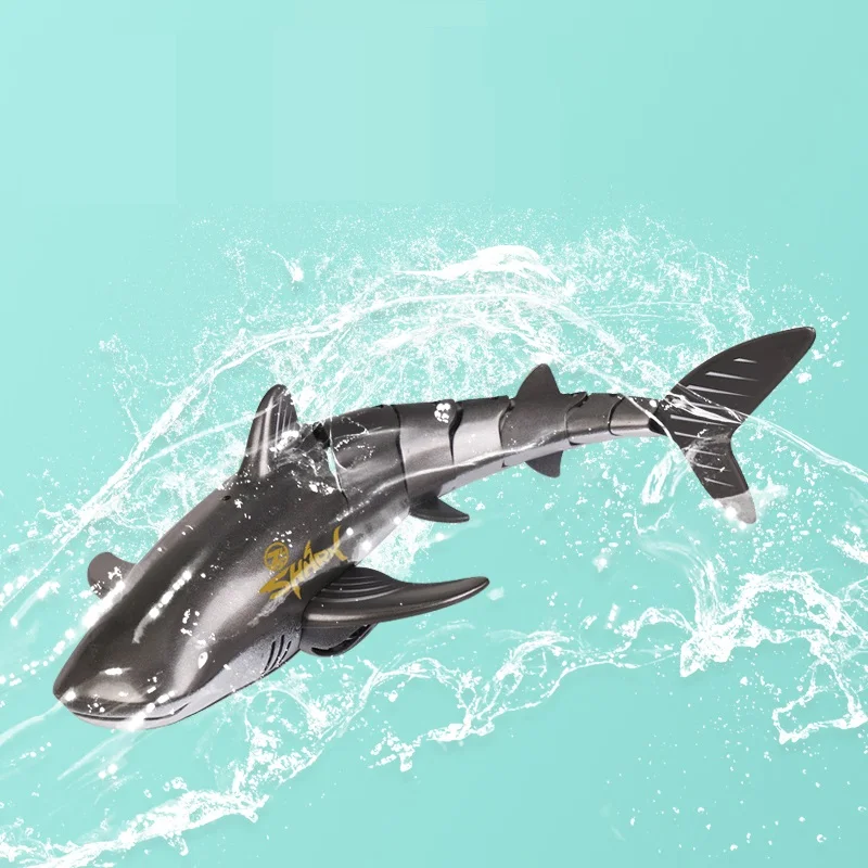 2.4G Radio Remote Control Whale Water Bath Toys Kids Swimming Pool Electric Rc Fish Animals Boats Whale
