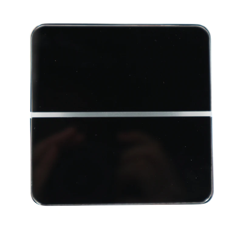 Zigbee Smart Home/Hotel/Office 86MM Type UK Standard Wireless 4gang Smart Switch Grey Color Aluminum Alloy Switch