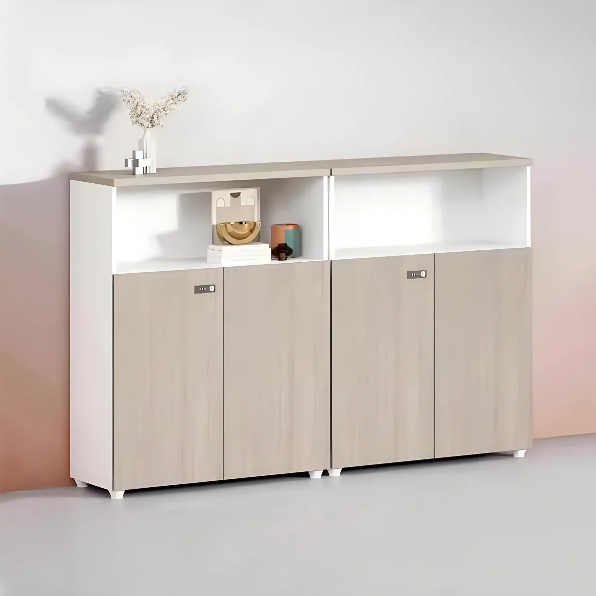 Office Flower-trough cabinet Flower rack decoration partition wall cabinet