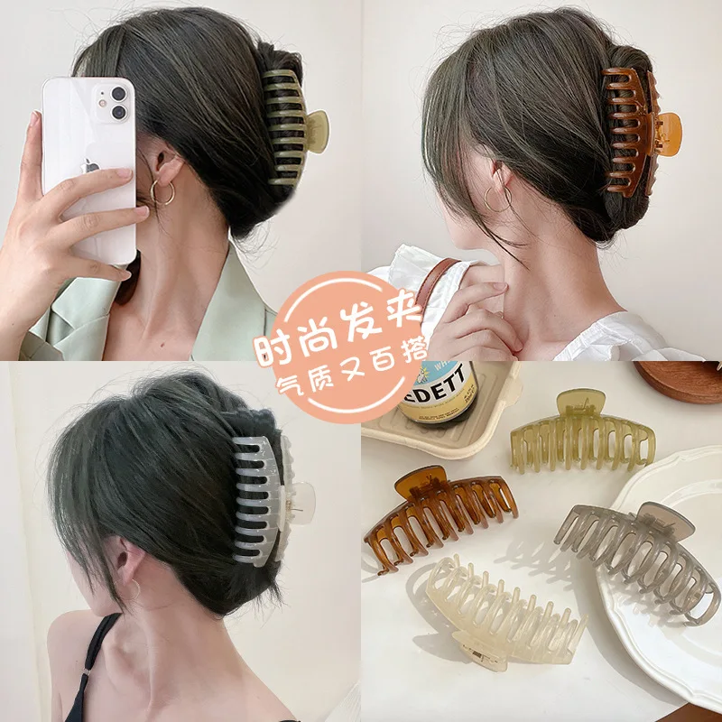 Classic 11 CM Keel Claw Temperament Female Hair Claw Clips For Thick Hair French Hair Claw