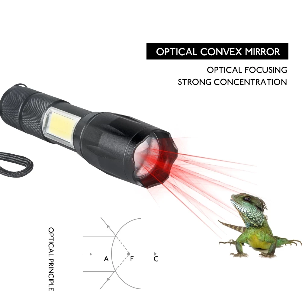 Mini COB LED Flashlight T6 Lanternas Led Torch Flash light Waterproof 4 Modes Portable Torcia Lights for Camping Outdoor