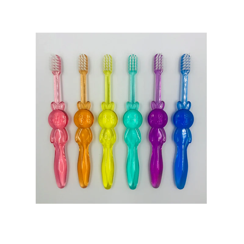 Hot Sales with Cute Rabbit Handle Toothbrush for Kids