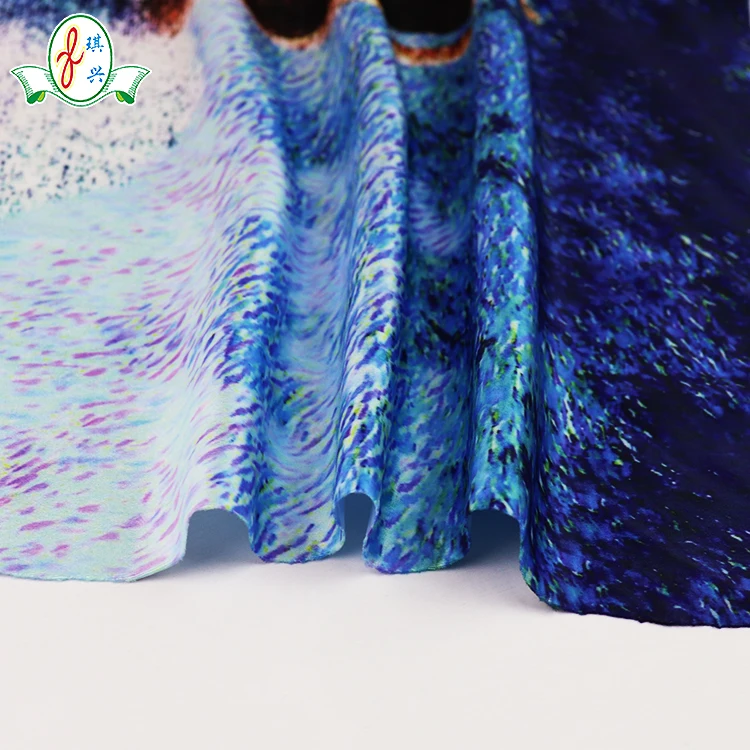 4 way stretch free cut underwear fabric with digital print