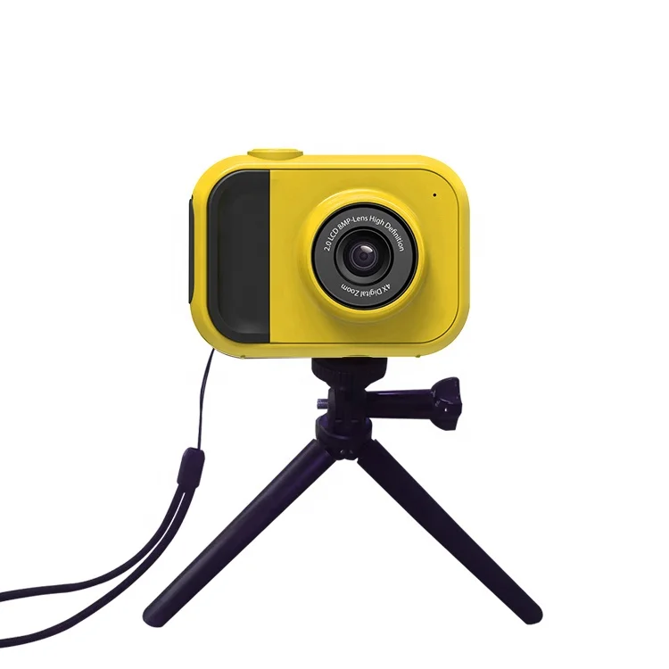 Wholesale rectangle factory fun baby boy girl digital kids camera with memory card