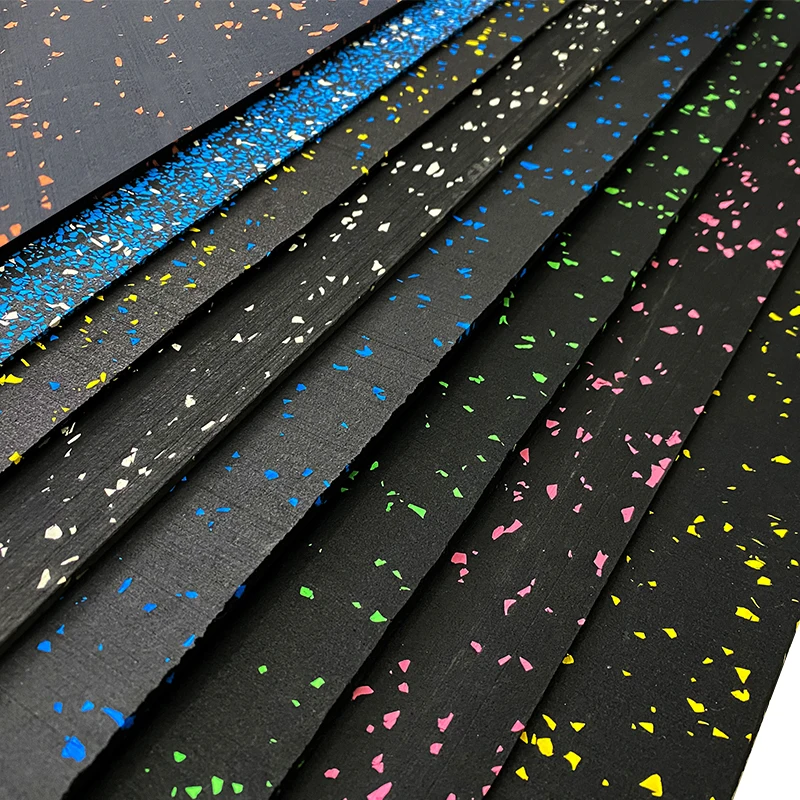 3-12mm Gym Shock Absorption Recycled Rubber Floor Roll EPDM+SBR