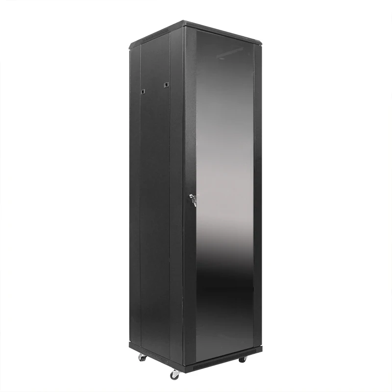 VCOM 19 Inch 42U IP20 Floor Standing Network Cabinet Server Rack with Secure Locking Door Data Server Rack