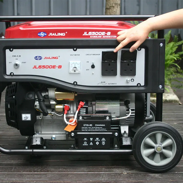 Электрический 5000 Вт двигатель 5kw бензиновые цифровые генераторы портативный