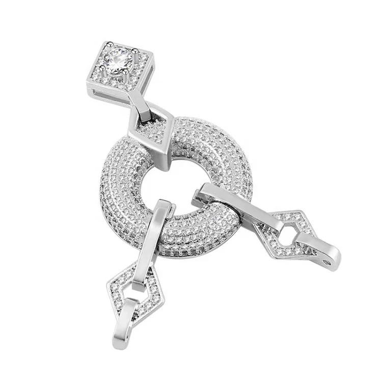 round keychain lobster magnet chain link sterling silver spring clasp gold filled pearl necklace diy diamond ball zircon clasps