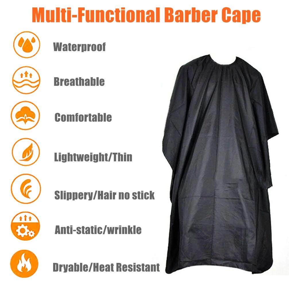 
Professional Salon Cape Waterproof Hair Cutting Capes with Adjustable Neck Strap Breathable Capa for Hair Stylist Barber Cape 