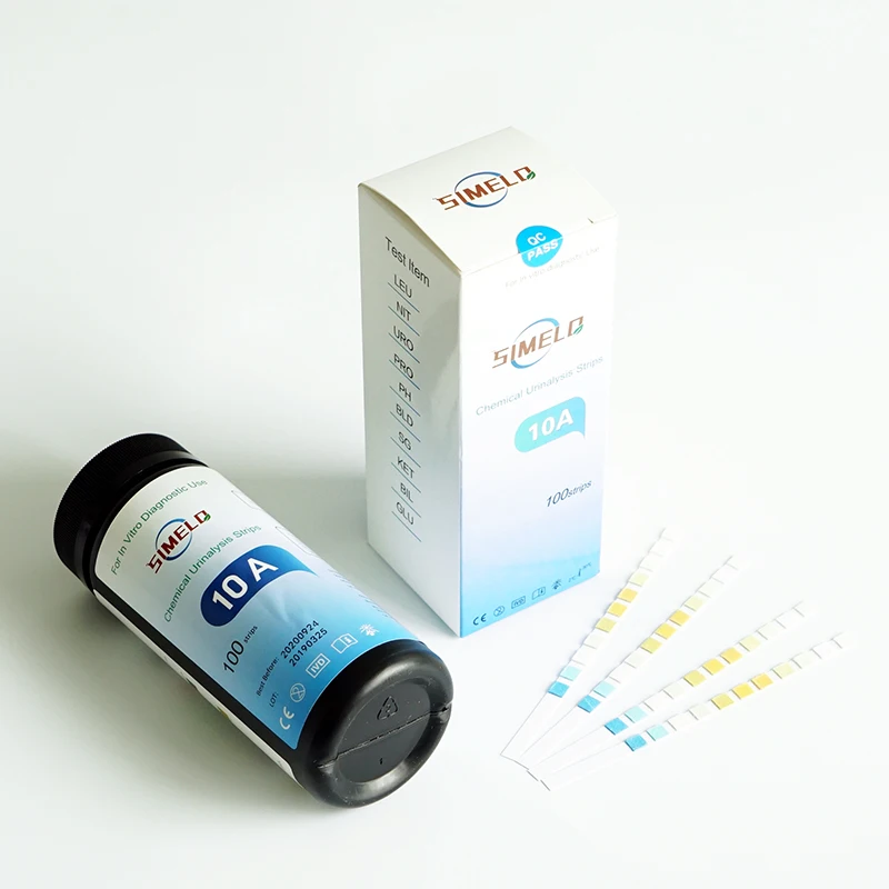 10 Parameters Urinalysis Reagent Microalbumin Test Urine Strips