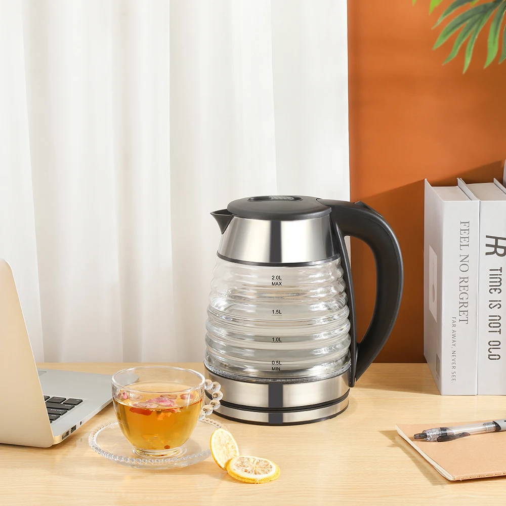 Wholesale 1.8L 1500W Black Portable Kettle Electric Tea Water Boiler Home Appliances