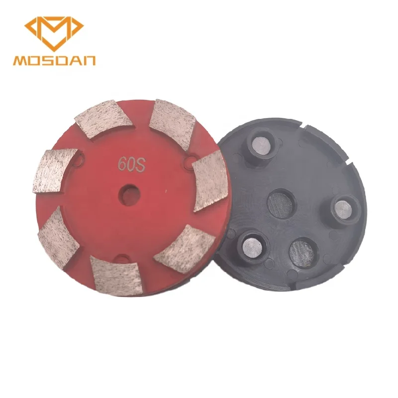 4 Inch Klindex Concrete Diamond Grinding Disc with 7 Segment Tooling