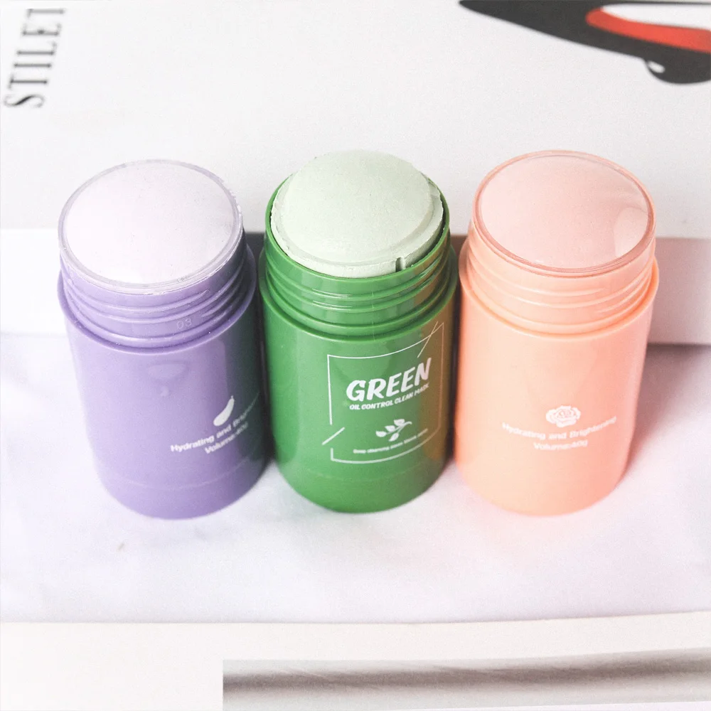 Private Label Herbal Natural Organic Anti Acne Repair Mud Facial Mask Detoxifying Bentonite Green Tea Clay Mask