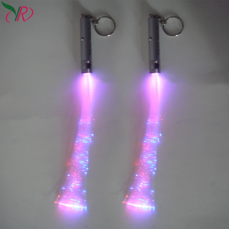 2020 Light Up Led Glowing Stick And Led Flashing Fiber Optic Wand Led Poi Stick Decor Artificial Decorative Light Stick Led Flow