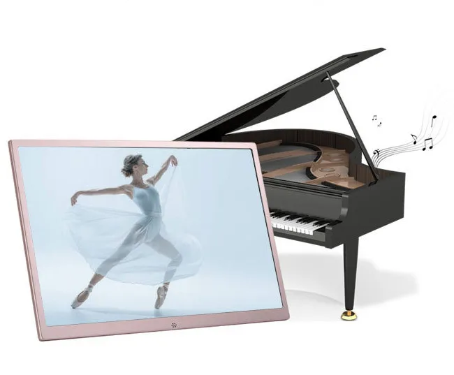 Металлическая узкая тонкая цифровая фоторамка с Wi-Fi PI1070 электронный фотоальбом торговый центр настенная рекламная машина поддерживает 1080