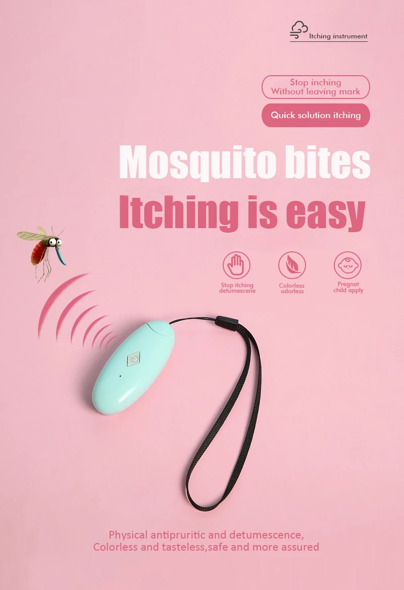 Natural  IR Itch Relief radiation heating heated infrared ray mosquito bite itch relief for kids