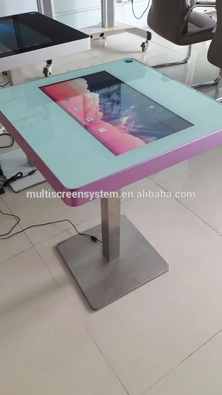 EKAA 21.5 inch coffee shop or restaurant touch interactive smart table with multitouch and waterproof table