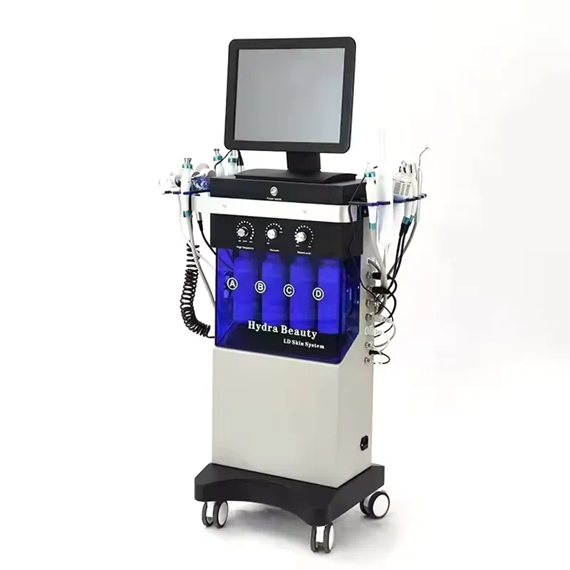 Hydro Diamond Microdermabrasion 14 In 1 Facials Machine Oxygen Jet Aqua Hydra Beauty Facial Machine
