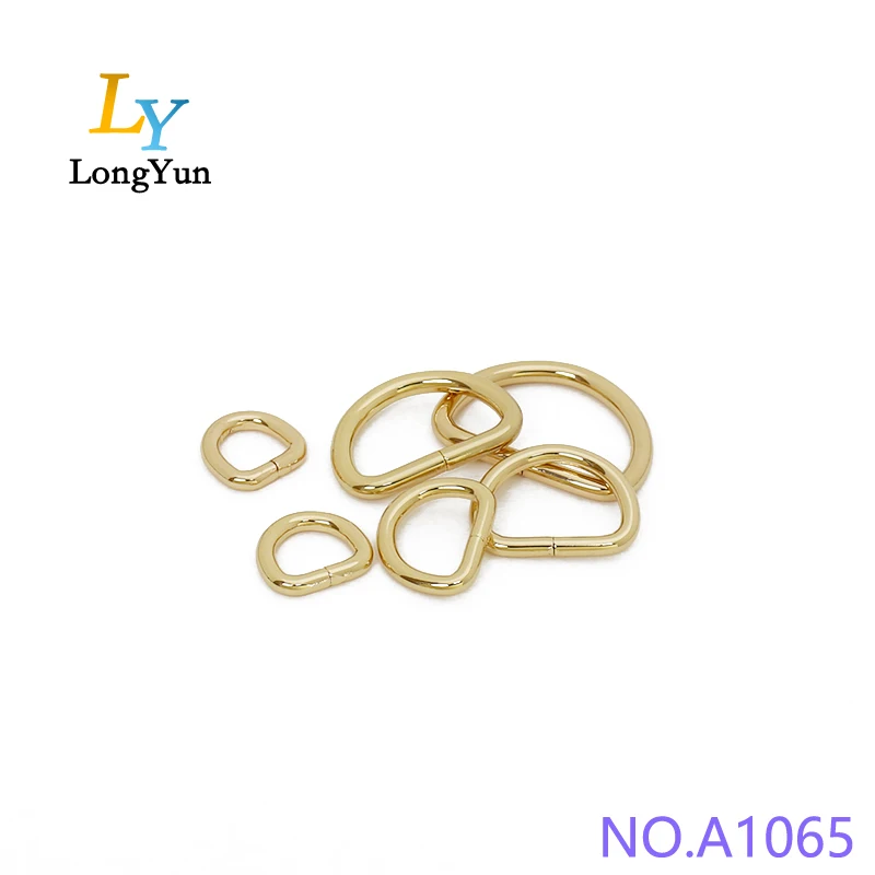 Guangzhou 4.8mm Metal d Rings Hardware Accessories Mini D-ring Buckle logo Stainless Steel Triangle D Ring Carabiner