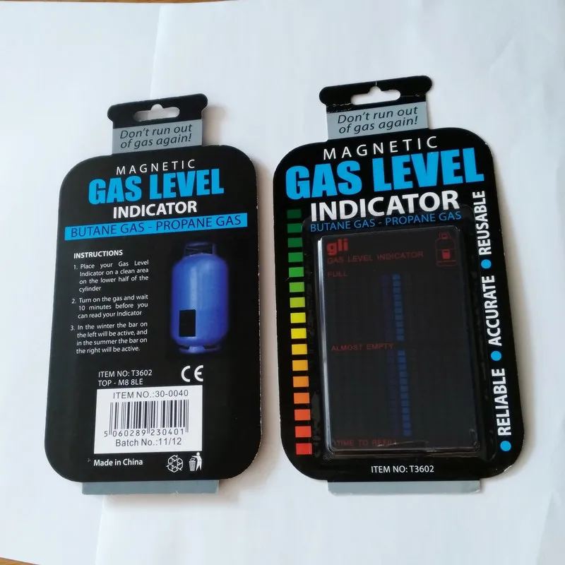
Magnetic Gas Cylinder Tool Gas Tank Level Indicator Propane Butane LPG Fuel Gauge Temperature Measuring Stick 