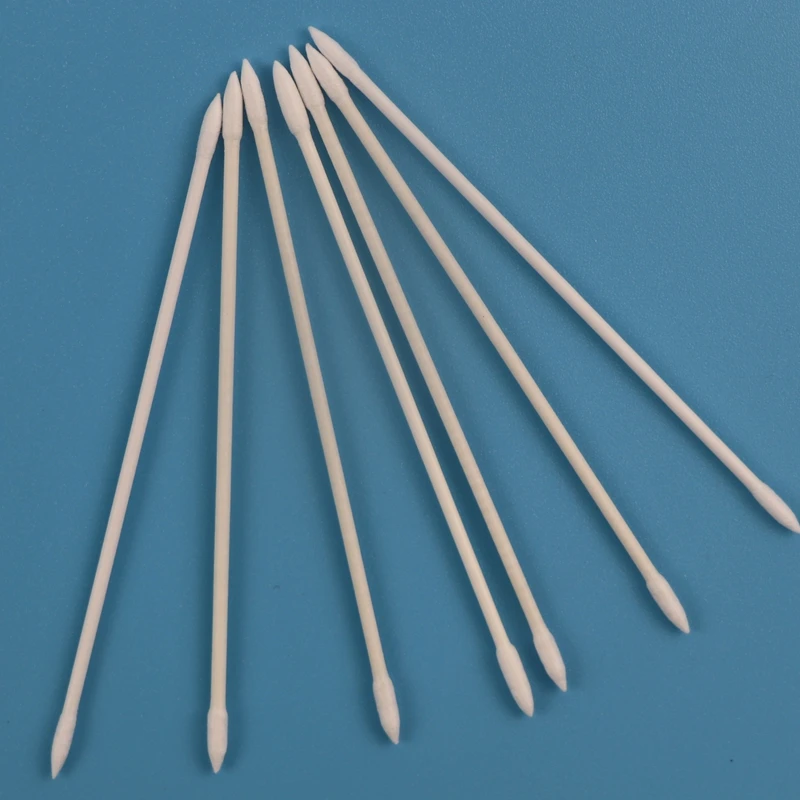 100pcs Biodegradable Paper Stick 2.2mm Micro Pointed Qtips Cotton Swab for Makeup Cleaning