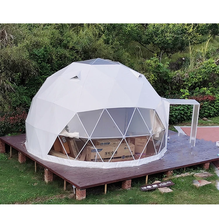 2022 ShenBao Trade show tent waterproof UV-protection party Winter cold weather tents dome glamping geodesic tent