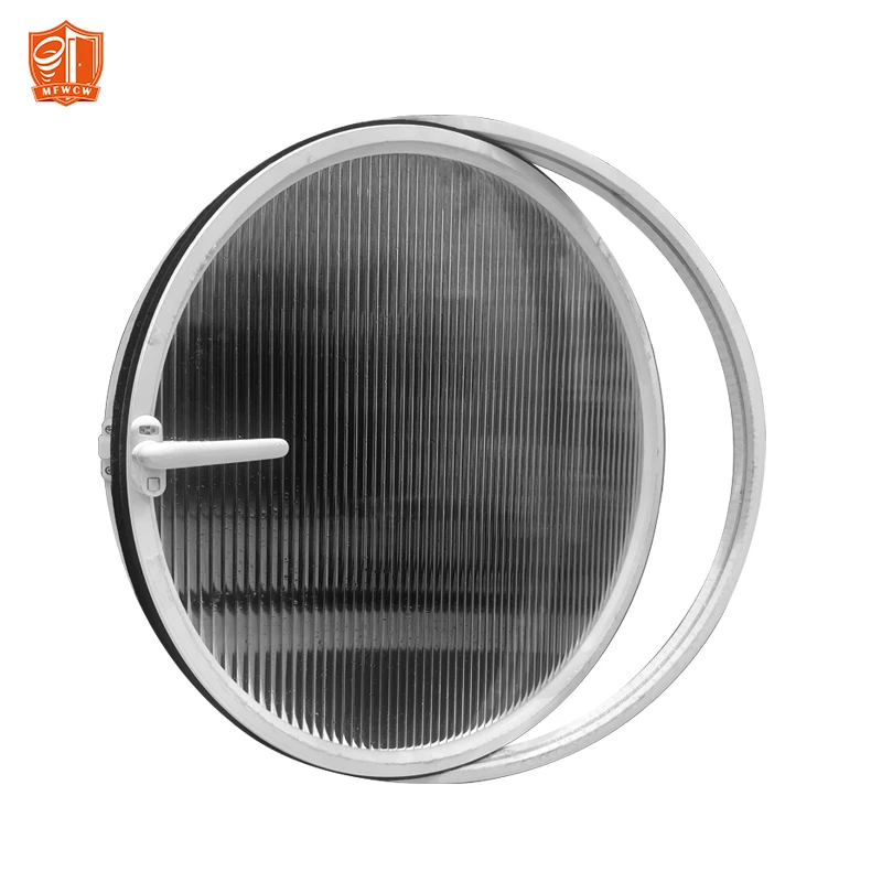 hurricane proof impact  Aluminum Customized grill designs Glass round window for hotel