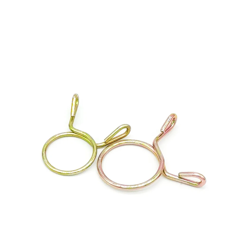 65Mn Steel Single Ring Wire Clamp Zinc Plating Metal Cable Pipe Clip Round Tube Clamp