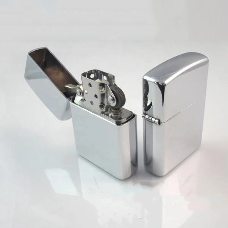 RISING Hot Selling Light Board Chrome Plated Customizable Smoking Accessories 16 Hole 8-Grade Windproof Gas Lighter