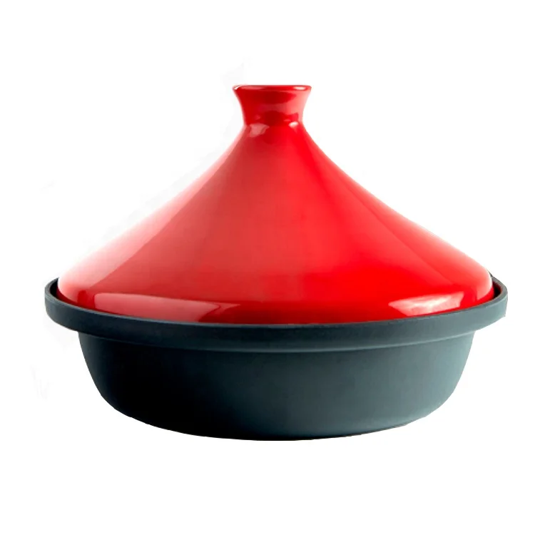 Factory Wholesale Cast Iron Enamel Moroccan Tajine Pot Tagine Cookwares Tajine