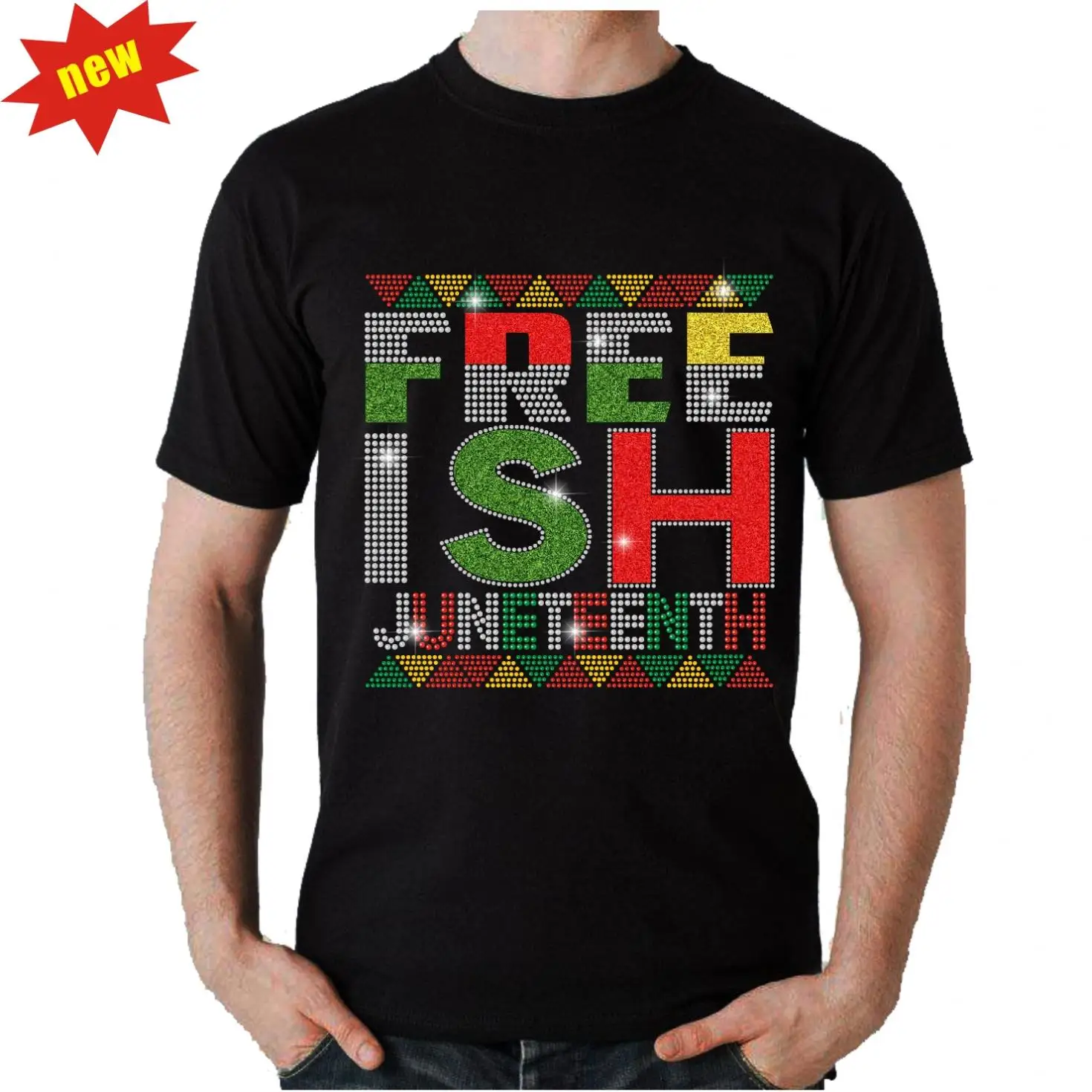 Brand New Black Rhinestone Heat Transfer With High Quality