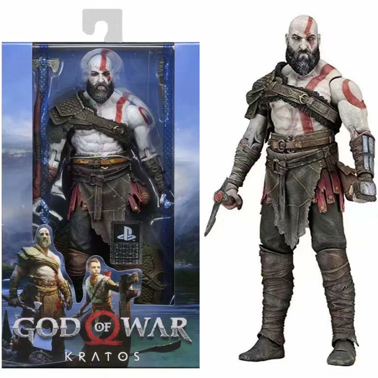 God of War 3 Kratos Anime PVC Action Figure Collection Model PVC Toys Nece Cartoon Statue Kratos