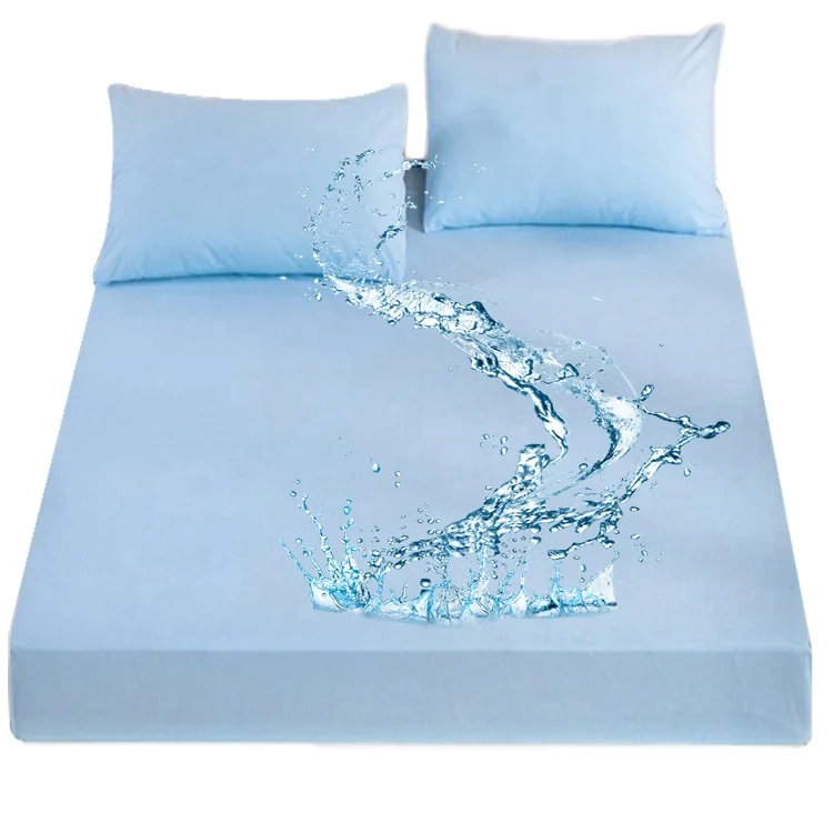 Бамбуковый коврик, охлаждающее волокно, гипоаллергенный Водонепроницаемый защитный матрас, 100% водонепроницаемый, антибактериальный