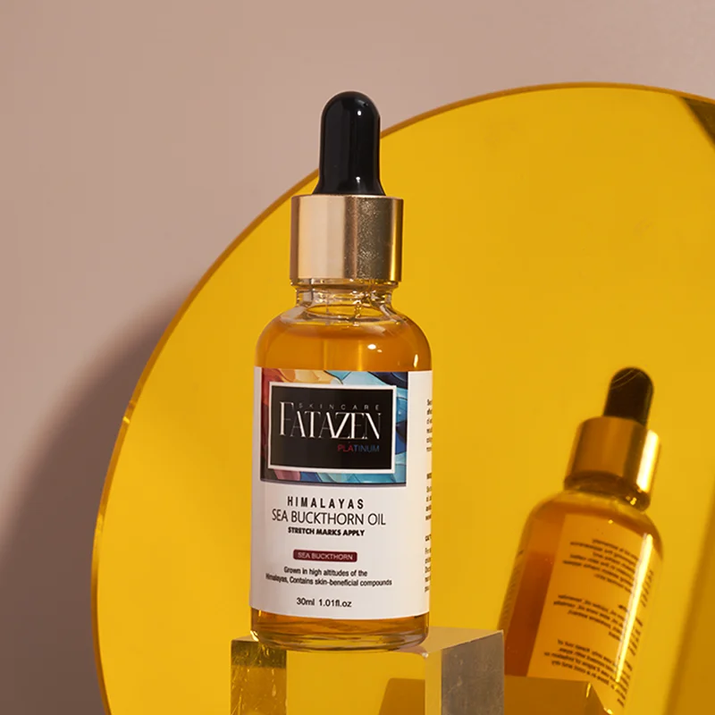 Private Label Skincare Aloe Vera Massage Essential Oil For Improve Skin Elasticity OEM Pure Sea Buckthorn Oil For Stretch Mark