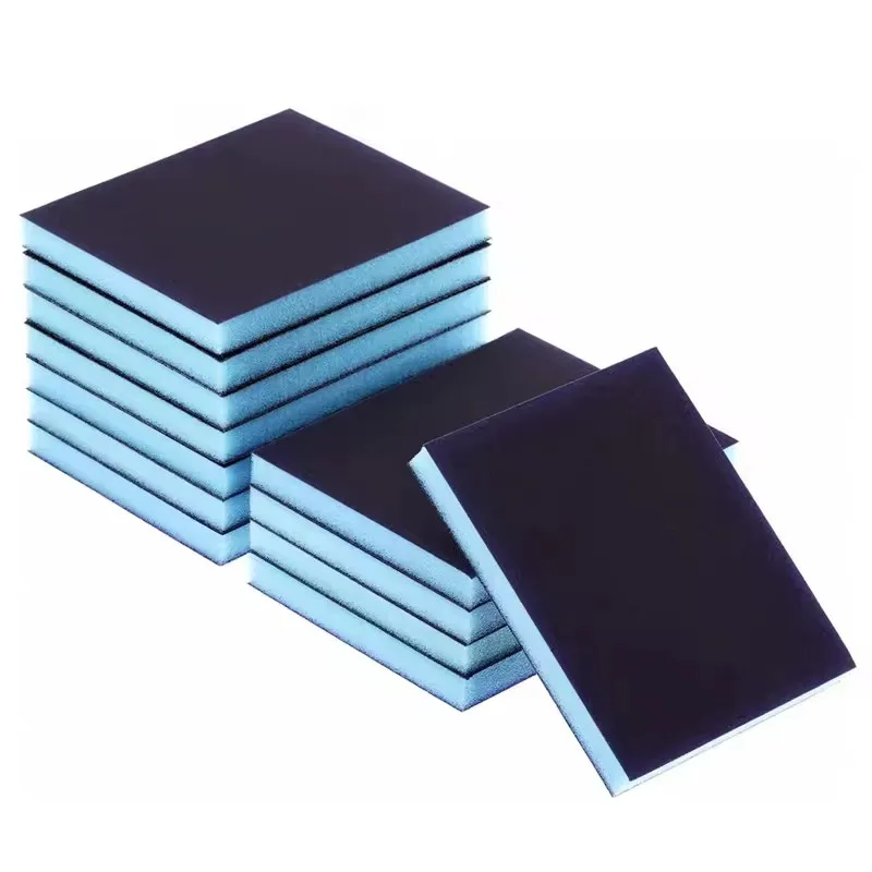 Hot sale Polishing abrasive tools aluminum oxide coarse medium fine sponge  hand silicon carbide rectangle sanding block