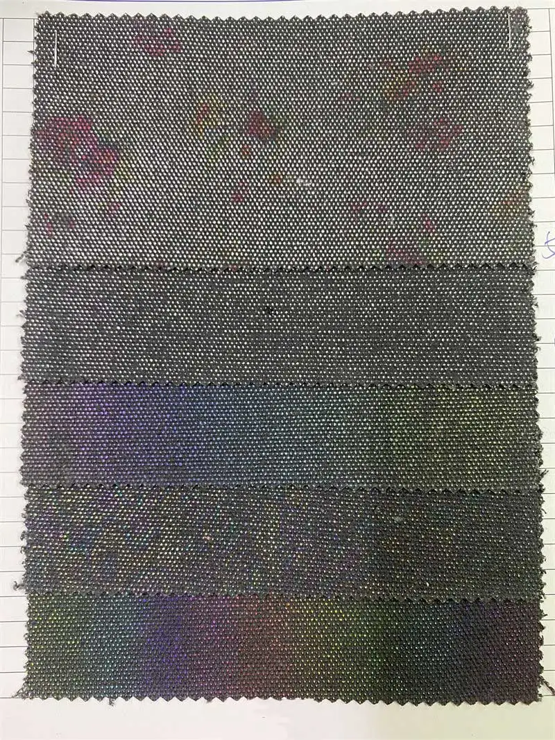 Free sample wholesale 100% sparkling colored canvas custom upper material printing jersey waterproof upper fabric