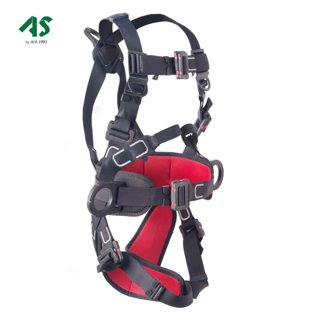 High quality EN361 Adjustable Insulated Polyester Full Body Climbing Safety Harness for electrician