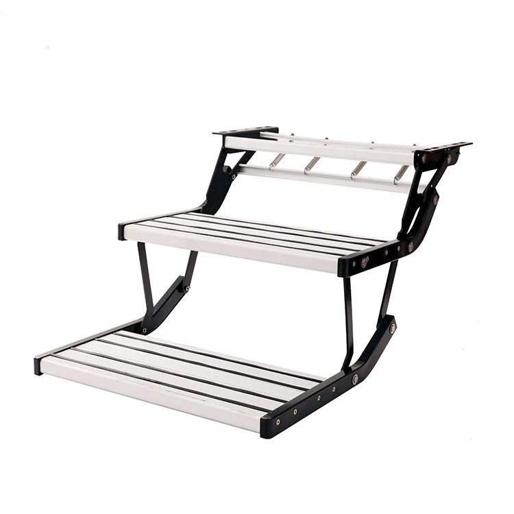 
Aluminum Alloy Antiskid RV Caravan Motorhome Double step manual version 