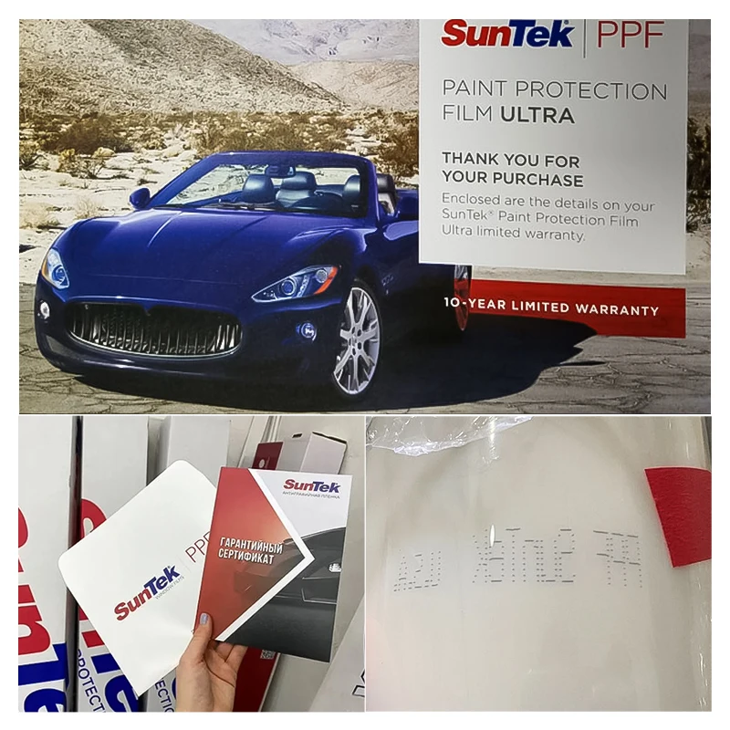Прозрачный рулон пленки PPF автомобильный корпус Защитная пленка SUTNEK Ashland клей USA Lubrizol
