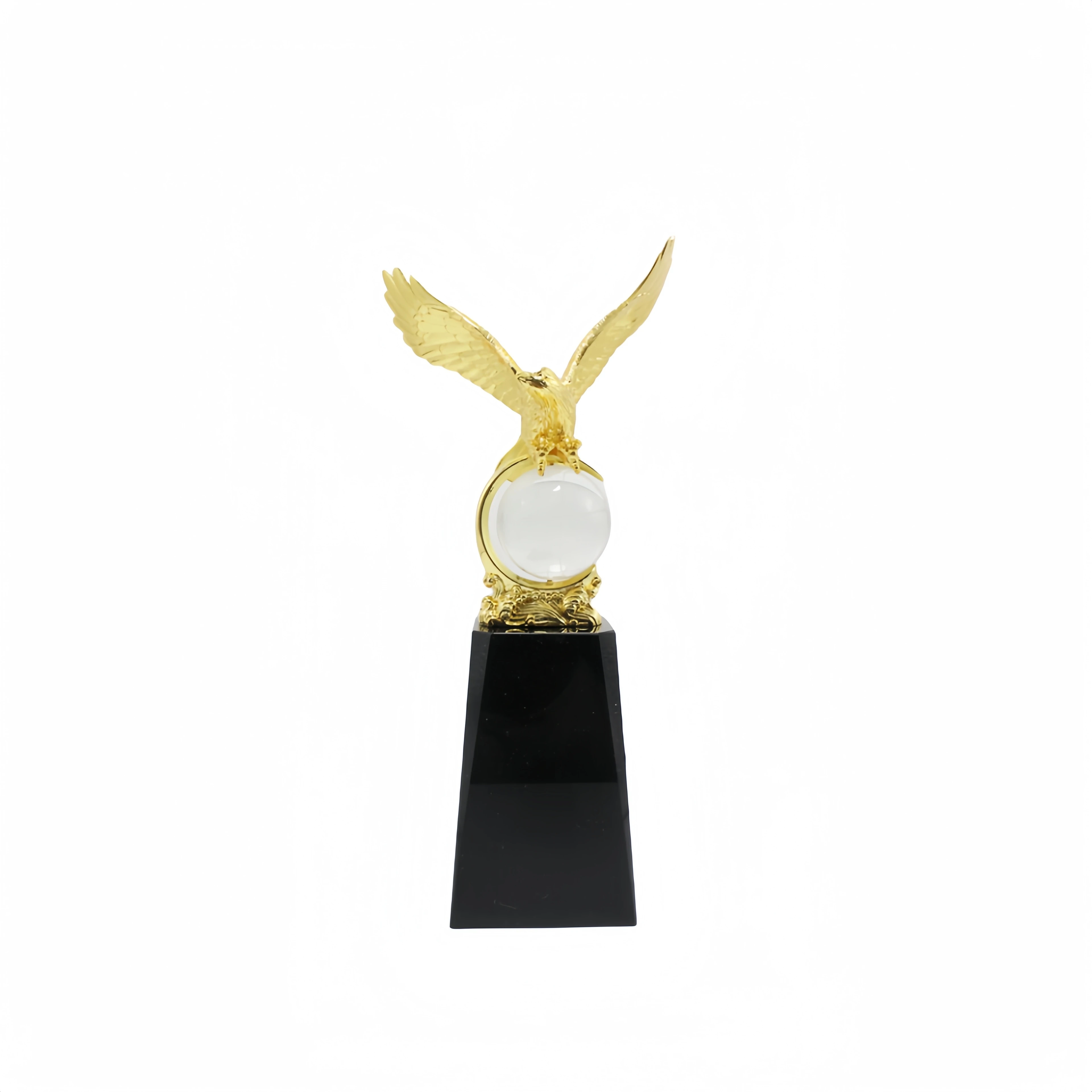 New Design Crystal Award Glass Eagle Trophy for Business Gifts